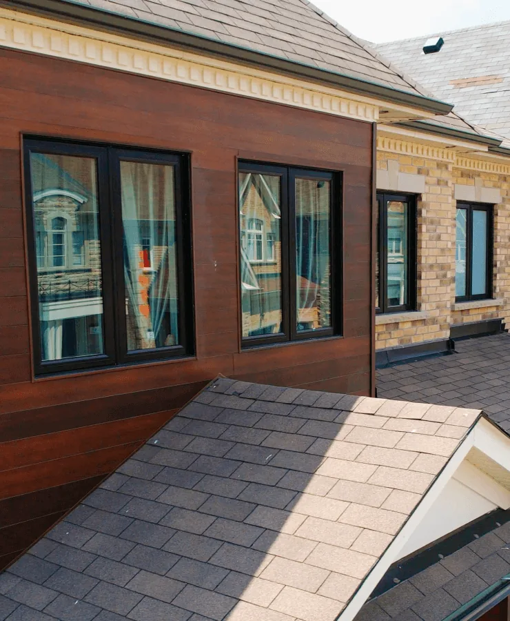New black-frame windows installed on BC home